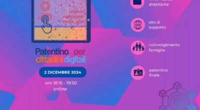 Patentino per cittadini digitali – Incontro rivolto ai genitori – 2 dicembre